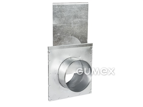 Gerade Nippel mit Steuerkappe, 100mm, +200°C, verzinktes Blech, 